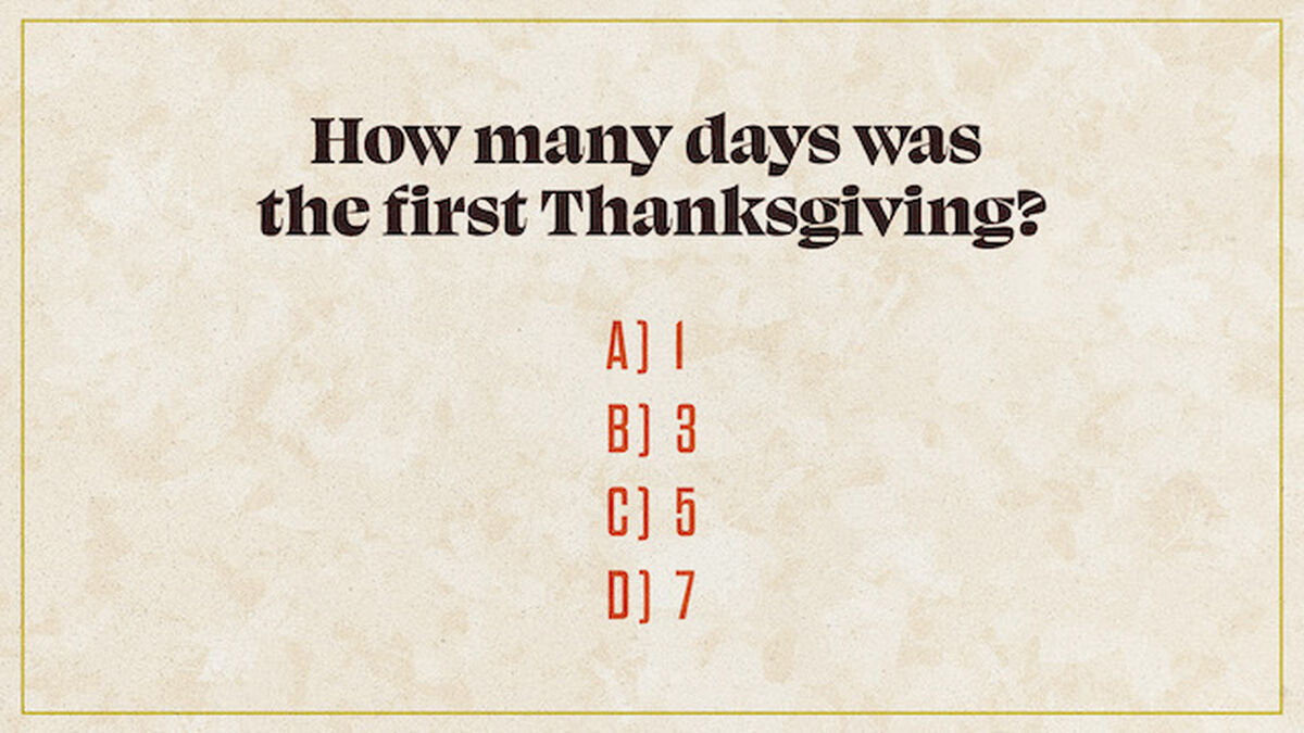 So You Think You Know Your Holidays?? Thanksgiving Edition image number null